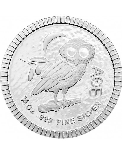 Niue 2018    Eule von Athen  Silber 1/4 oz   