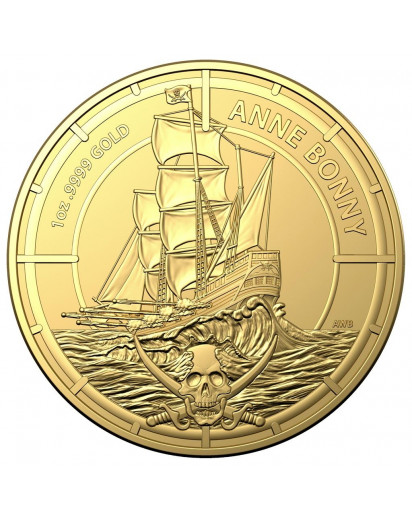 Salomon Inseln 2021  Anne Bonny Gold 1 oz