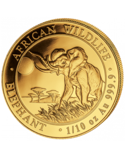 Somalia 2016   Elefant  Gold 1/10 oz