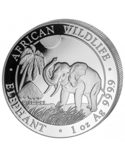 Somalia 2017   Elefant 1 oz Silber