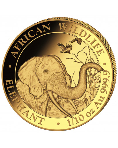 Somalia 2018  Elefant  Gold 1/10 oz