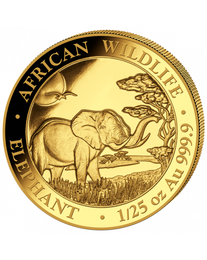 Somalia 2019   Elefant    Gold 1/25 oz