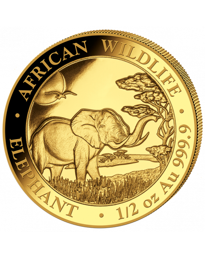 Somalia 2019   Elefant  Gold 1/2 oz