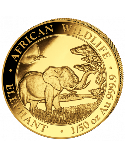 Somalia 2019   Elefant    Gold 1/50 oz