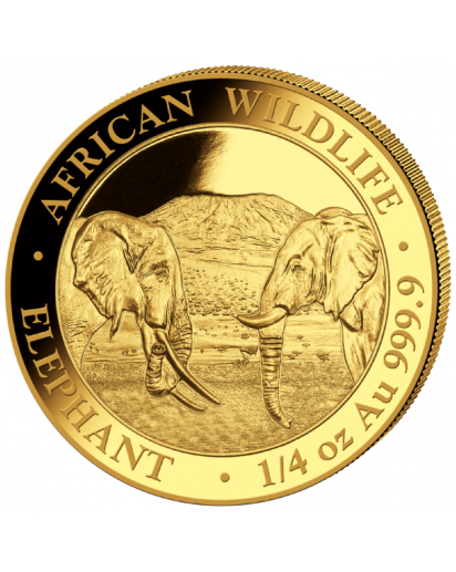 Somalia 2020   Elefant  Gold 1/4 oz