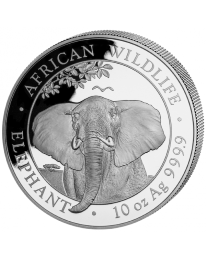 Somalia 2021  Elefant 10 oz Silber