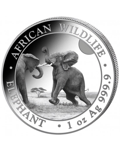 Somalia 2024  Elefant 1 oz Silber