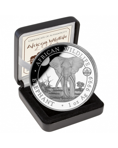Somalia 2025  Elefant WMF Privy     Auflage 1000 Stück 1 oz Silber
