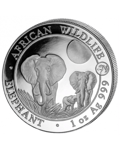 Somalia 2014   Elefant Privy Pferd 1 oz Silber