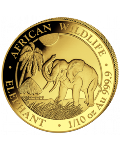 Somalia 2017  Elefant  Gold 1/10 oz