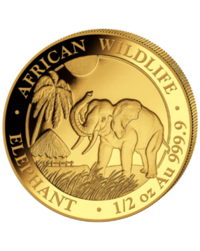 Somalia 2017   Elefant  Gold 1/2 oz