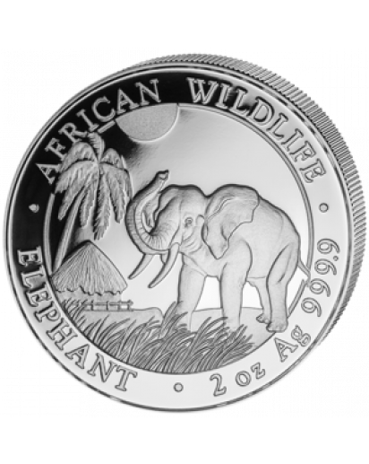 Somalia 2017   Elefant   2 oz  Silber