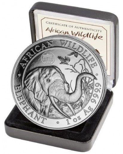 Somalia 2018   Elefant Privy Mark WMF Berlin 1 oz Silber