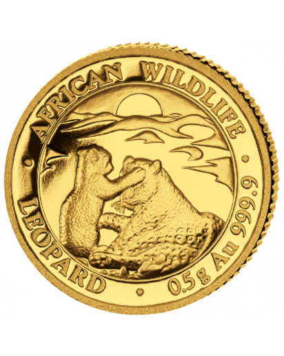 Somalia  2019  Leopard   Gold 0,5 g