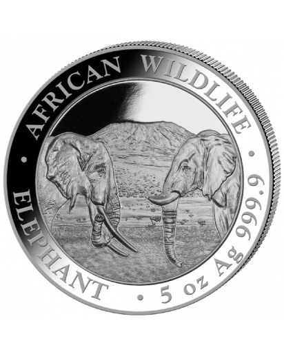 Somalia 2020  Elefant  5 oz Silber