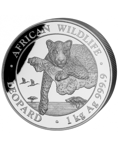 Somalia 2020  Leopard Silber 1 KILO