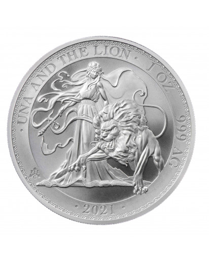 St. Helena 2021 Una & The Lion  Silber 1 oz