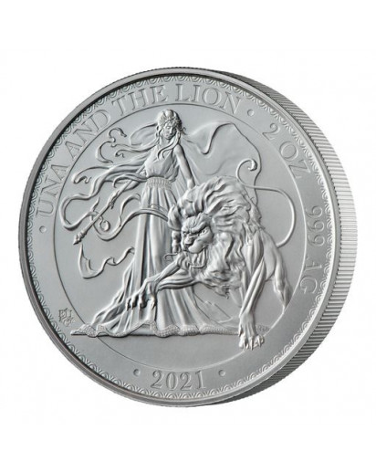 St. Helena 2021 Una & The Lion  Silber 2 oz