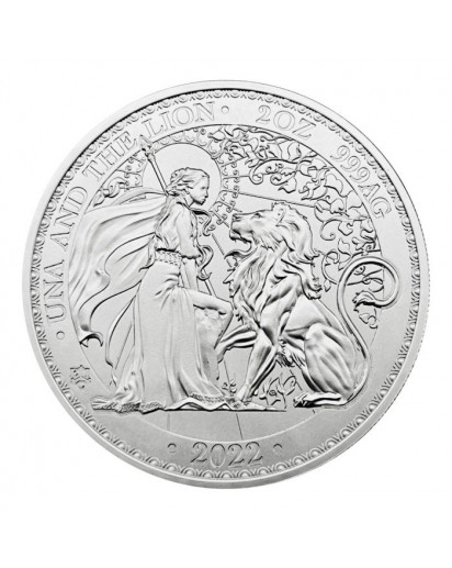 St. Helena 2022 Una & The Lion  Silber 2 oz