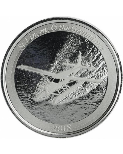 ST. VINCENT & GRENADINES - Seaplane  EC8 Serie Silber 1 oz