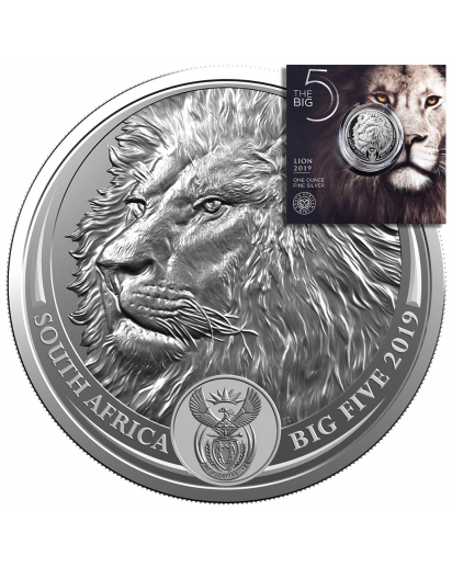Südafrika 2019  BIG FIVE - LÖWE Silber 1 oz