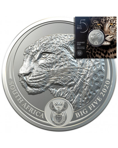 Südafrika 2020  BIG FIVE - LEOPARD  Silber 1 oz