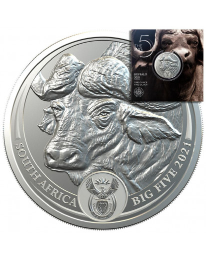 Südafrika 2021  BIG FIVE - BÜFFEL  Silber 1 oz