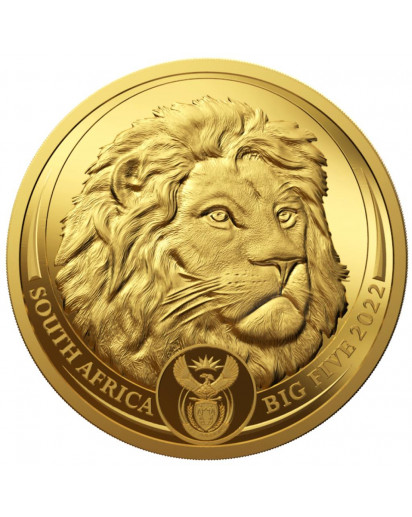 Südafrika 2022  BIG FIVE - LÖWE Gold 1 oz PP Serie II