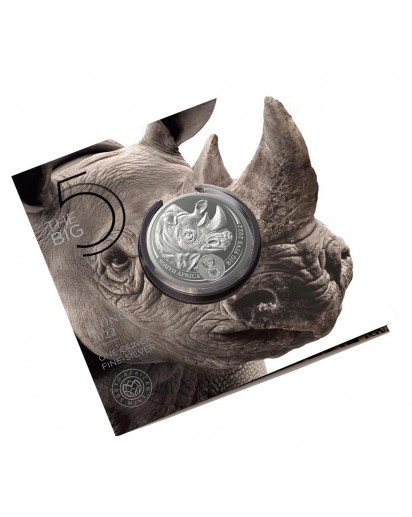 Südafrika 2022  BIG FIVE - NASHORN  2. Serie Silber 1 oz