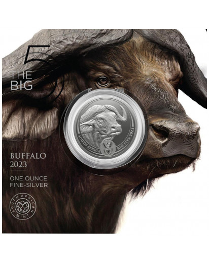 Südafrika 2023  BIG FIVE - BÜFFEL  Silber 1 oz