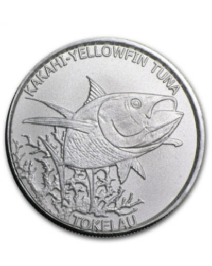 Tokelau 2014 Thunfisch - Kakahi-Yellow Tuna 1/2 oz Silber
