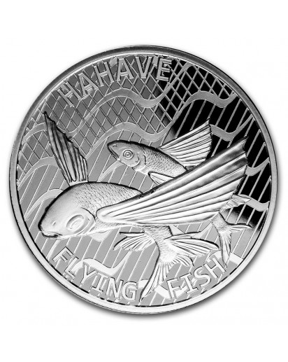 Tokelau 2020  FLYING FISH - Hahave Silber 1 oz