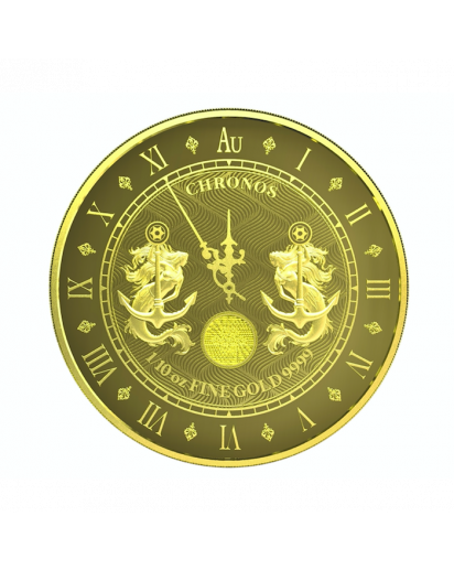 Tokelau 2021 Chronos 5 vor 12 Uhr Gold 1/10 oz prooflike