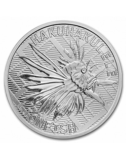 Tokelau 2022 Feuerfisch - Lionfish  Silber 1 oz