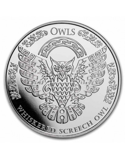 Tokelau 2022 WHISKERED SCREECH Owl  Silber 1 oz