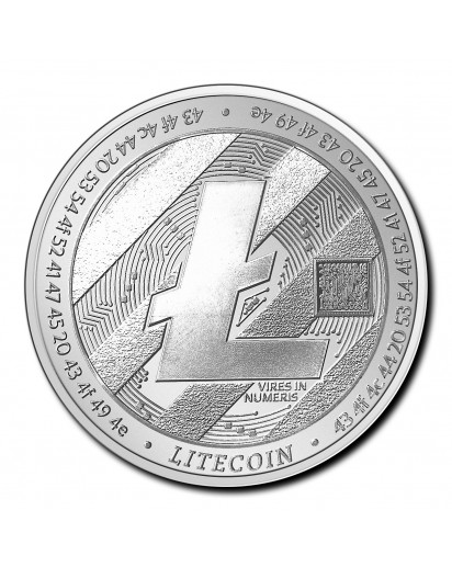 Tschad 2020  Crypto Litecoin Silber 1 oz