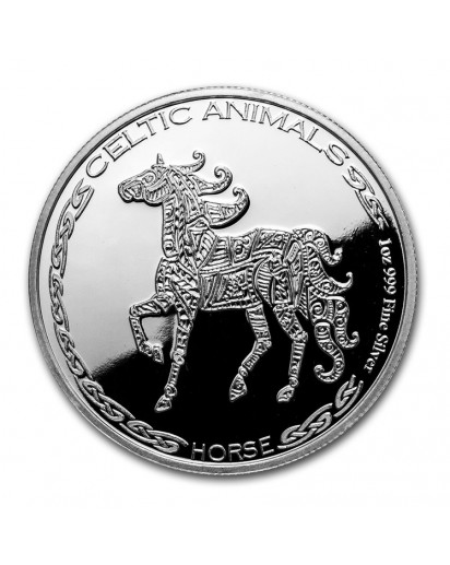 Tschad 2020  Celtic Animals HORSE - Pferd Silber 1 oz