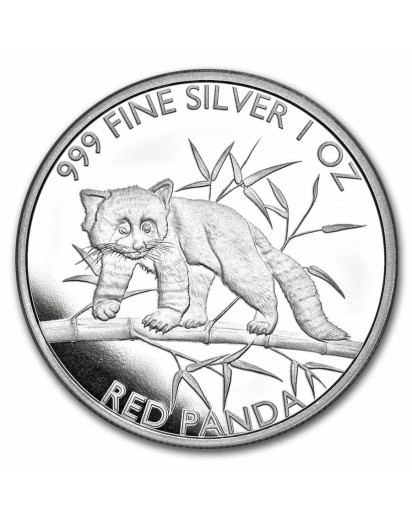 Tschad 2023  RED PANDA   Silber 1 oz