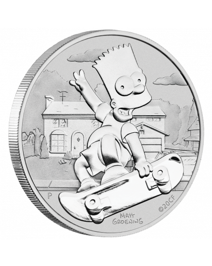 Tuvalu 2020  BART SIMPSONS Silber 1 oz  