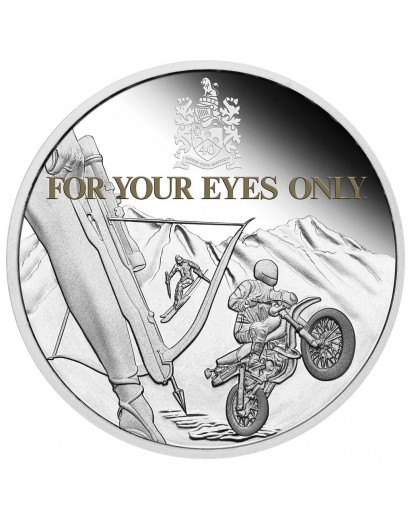 Tuvalu 2021 FOR YOUR EYES ONLY - JAMES BOND 007  Silber 1 oz  PP
