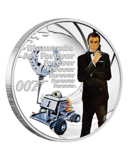 Tuvalu 2021 DIAMONDS ARE FOREVER - JAMES BOND MOVIE Silber 1/2 oz