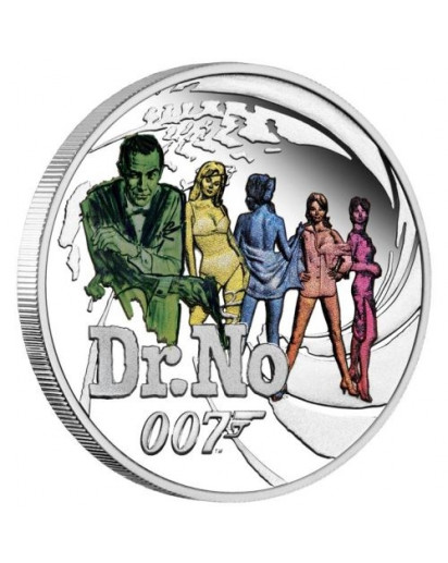 Tuvalu 2021  DR. NO - JAMES BOND MOVIE Silber 1/2 oz