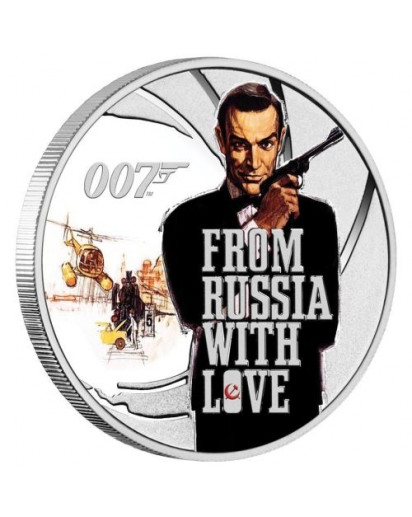 Tuvalu 2021  FROM RUSSIA WITH LOVE - JAMES BOND MOVIE Silber 1/2 oz