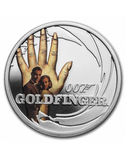 Tuvalu 2021  GOLDFINGER - JAMES BOND MOVIE Silber 1/2 oz