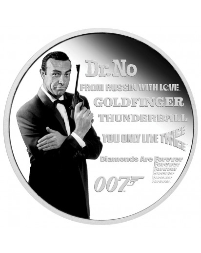 Tuvalu 2021 LEGACY SERIE - JAMES BOND 007 Sean Connery Silber 1 oz  PP