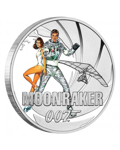 Tuvalu 2021 Moonraker - JAMES BOND MOVIE Silber 1/2 oz
