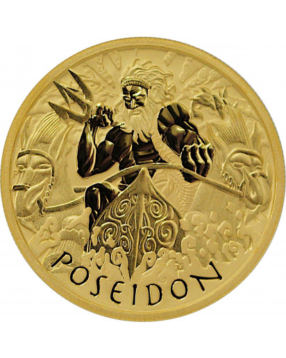 Tuvalu 2021  POSEIDON - Gods of Olymp Gold 1 oz