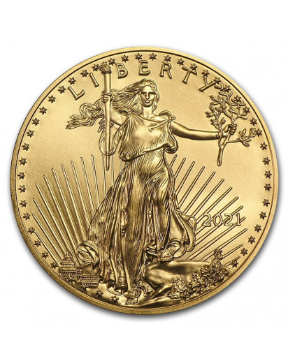 USA 2021  American Eagle  Gold 1/10 oz  Type 1