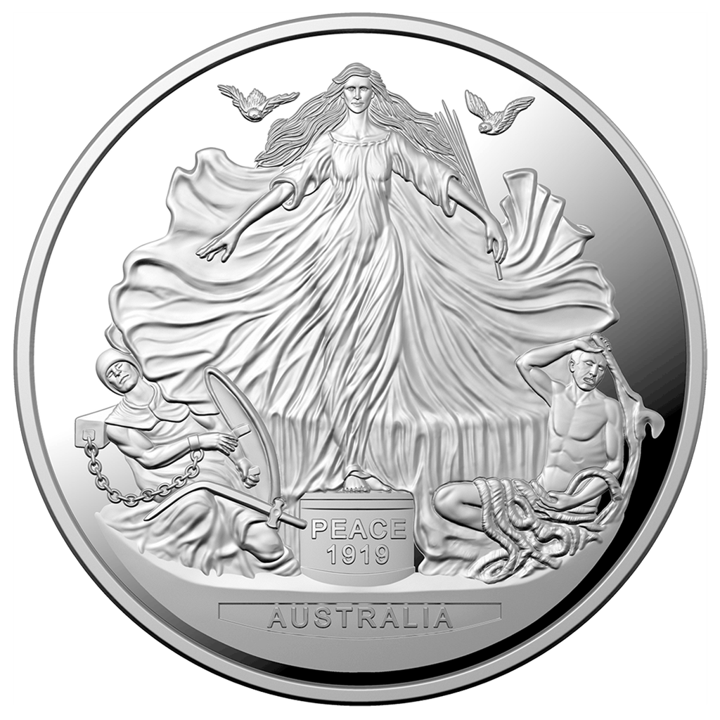 Australien 2019 Vertrag von Versailles - Peace 1919 Silber ...