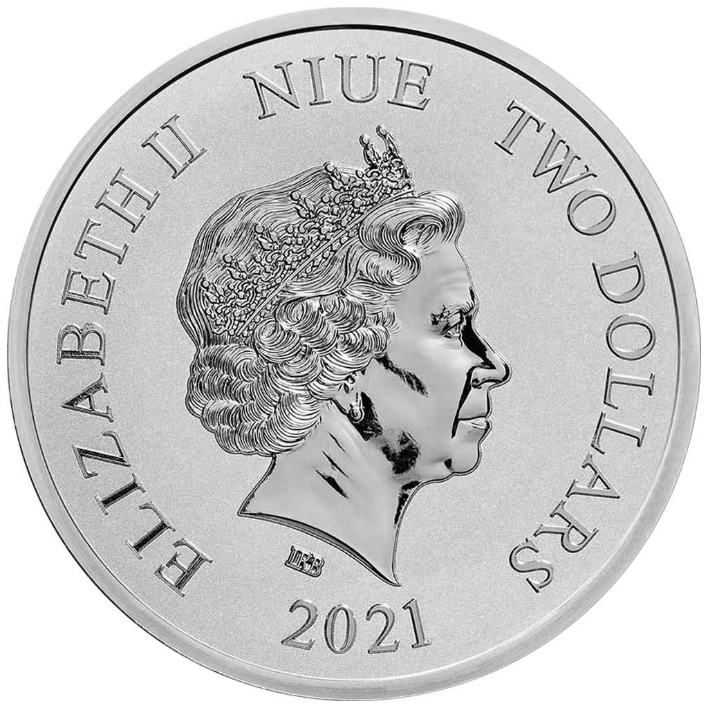 Niue 2021 DER EINE RING Herr der Ringe Silber 1 oz